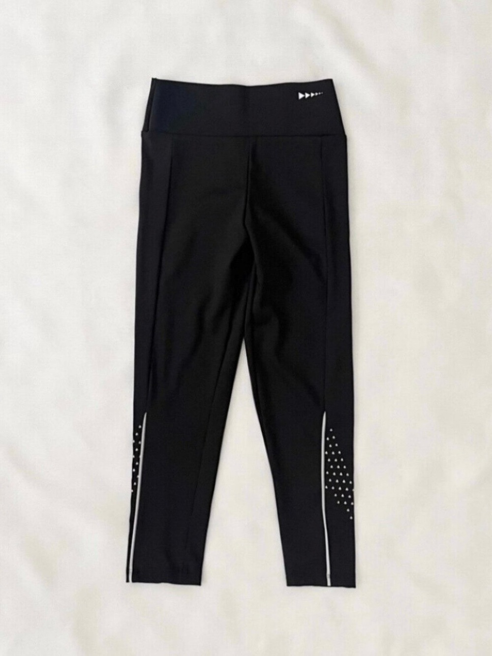 Girls' Black Active Leggings with Detail